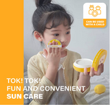 ATOPALM Tok Tok Facial Sun Pact 15g SPF43 PA+++| Facial Zinc Sunscreen for Sensitive Skin | Dry Skin Moisturizing Sun Protection | Korean Mineral Sun Cream