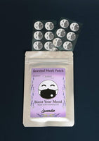 [ 1 PACK = 20 PIECES ] Essential Oil Aroma Scented Mask Patch for Refreshing Scent (LAVENDER) or (CITRUS) Made in Korea!